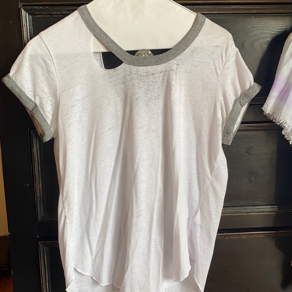 White top with holes